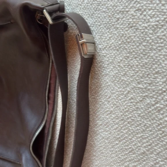 STUNNING Jil Sander chocolate leather shoulder bag - Picture 9 of 10